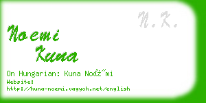 noemi kuna business card